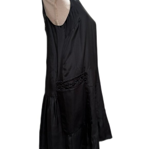 Women’s Rag & Bone Black Silk Dress Size 6 - Picture 4 of 9